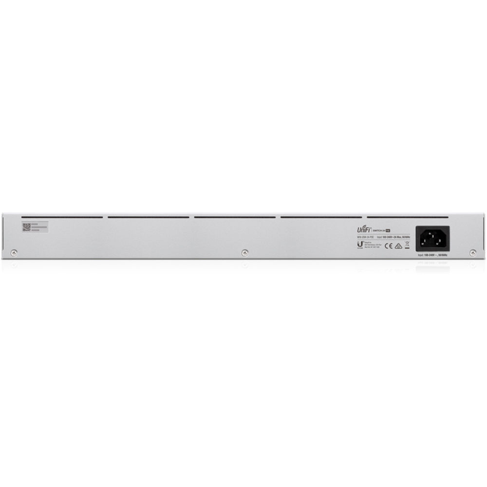 Ubiquiti UniFi USW-24-POE 24-port Gigabit Layer 2 PoE+ switch with 16 PoE ports and 2 SFP uplinks — view 5