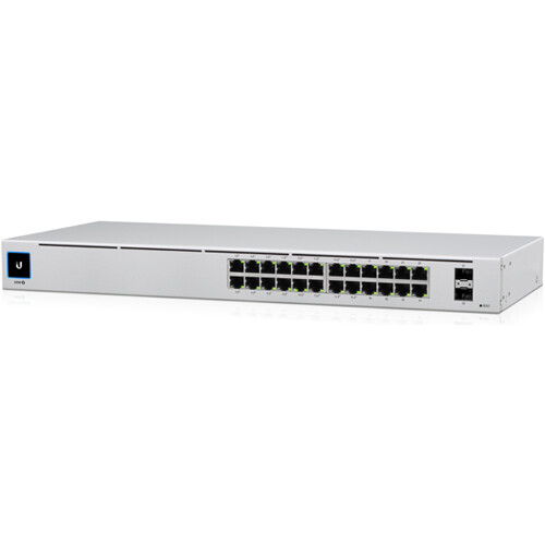Ubiquiti UniFi Switch 24 24-port Gigabit managed Layer 2 rack-mount switch with SFP uplinks — view 2
