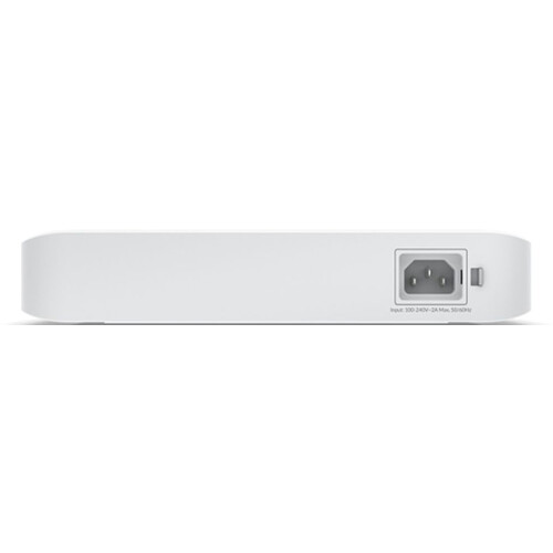 Ubiquiti Switch Enterprise 8 PoE with 8 2.5GbE PoE+ ports, 2 10G SFP+ uplinks, and touchscreen display — view 5