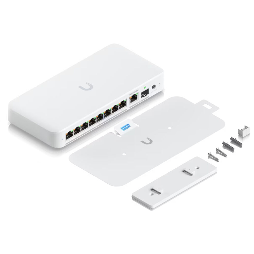 Ubiquiti Flex 2.5G PoE 8-port 2.5 GbE PoE++ switch with 10 GbE RJ45/SFP+ combo uplink — view 3