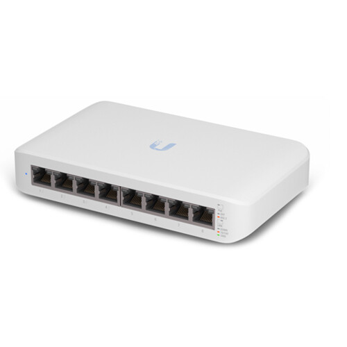 Ubiquiti UniFi Switch Lite 8 Port PoE compact managed Layer 2 switch with 4 PoE+ ports — view 2