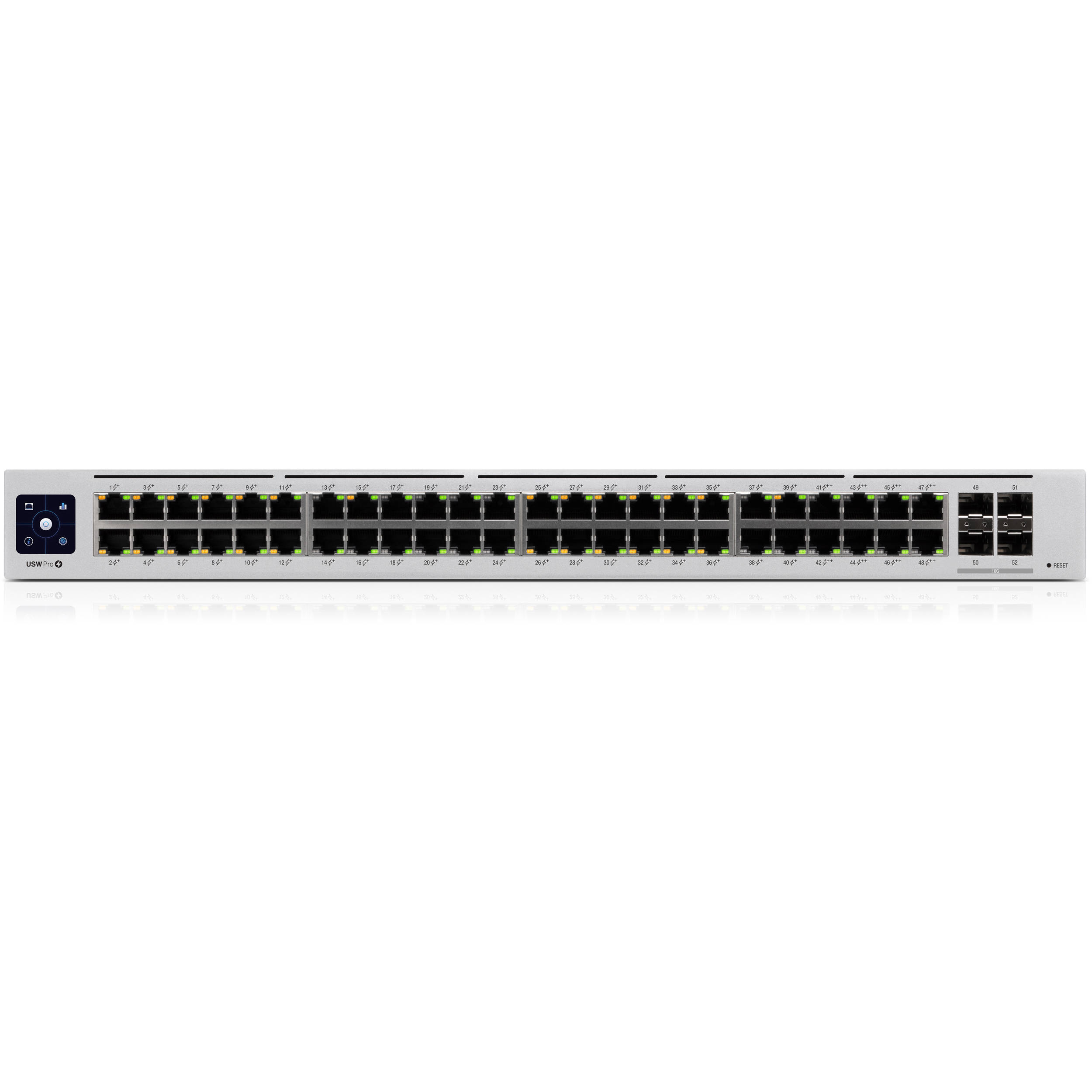 Ubiquiti UniFi USW-PRO-48-POE 48-port Gigabit PoE switch with 4 SFP+ uplinks — view 3
