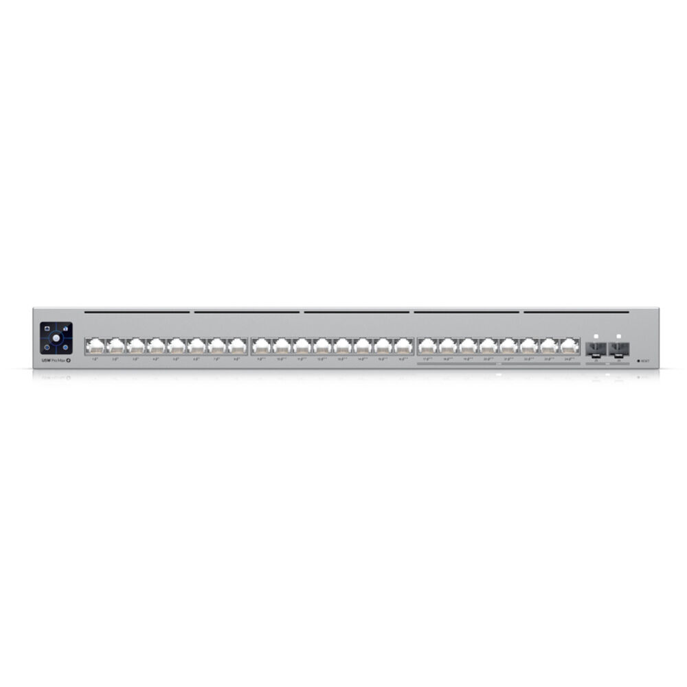 Ubiquiti UniFi Pro Max 24 Port PoE switch with multi-gigabit ports and Etherlighting — view 2