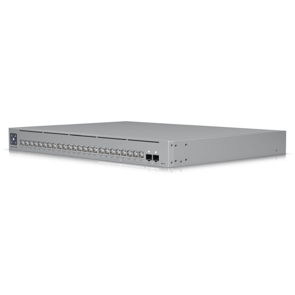 Ubiquiti UniFi Pro Max 24 Port PoE switch with multi-gigabit ports and Etherlighting — view 3