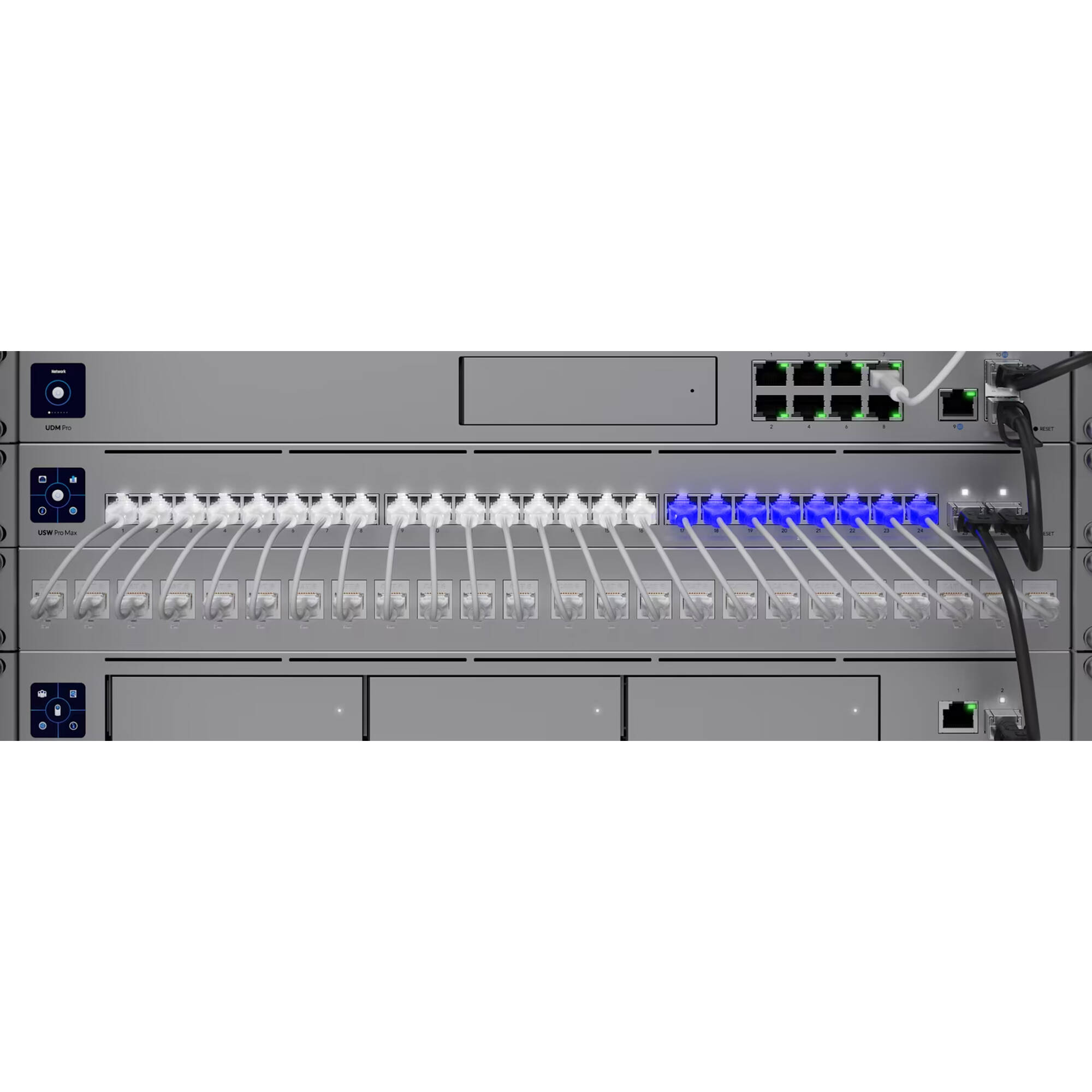 Ubiquiti Pro Max 24 Layer 3 UniFi switch with 24 x 2.5 GbE RJ45 ports and Etherlighting indicators — view 13