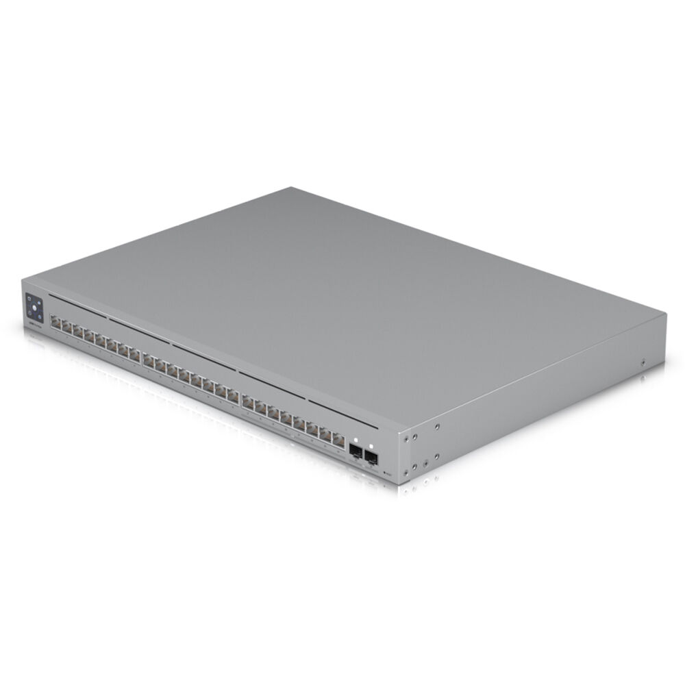 Ubiquiti Pro Max 24 Layer 3 UniFi switch with 24 x 2.5 GbE RJ45 ports and Etherlighting indicators — view 4
