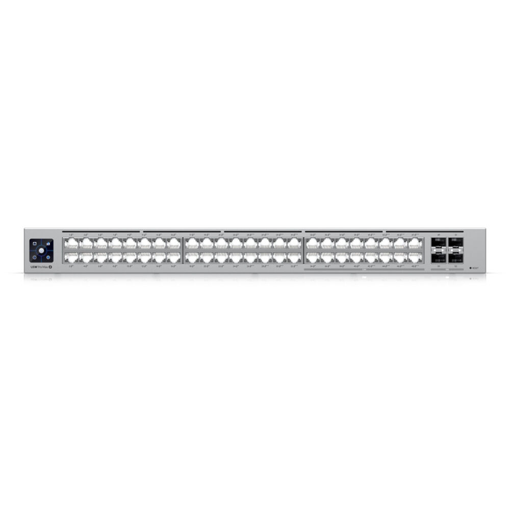 Ubiquiti Pro Max 48 PoE 48-port Layer 3 switch with PoE++ and Etherlighting — view 2