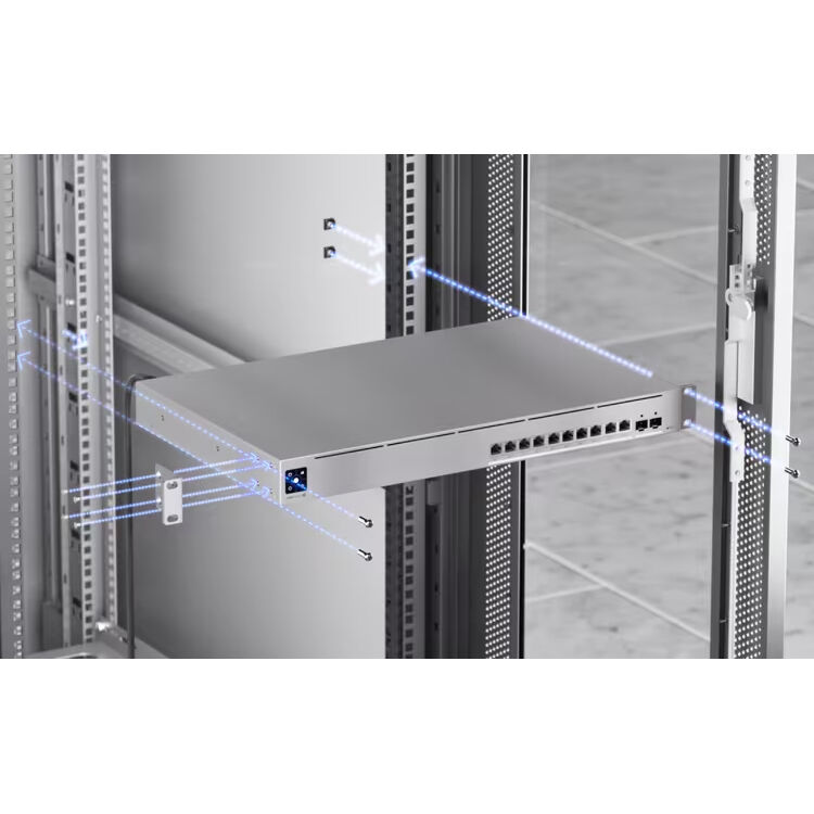 Ubiquiti Pro XG 10 PoE 1U Layer 3 switch with 10 10GbE PoE++ ports and 2 SFP+ uplinks — view 10