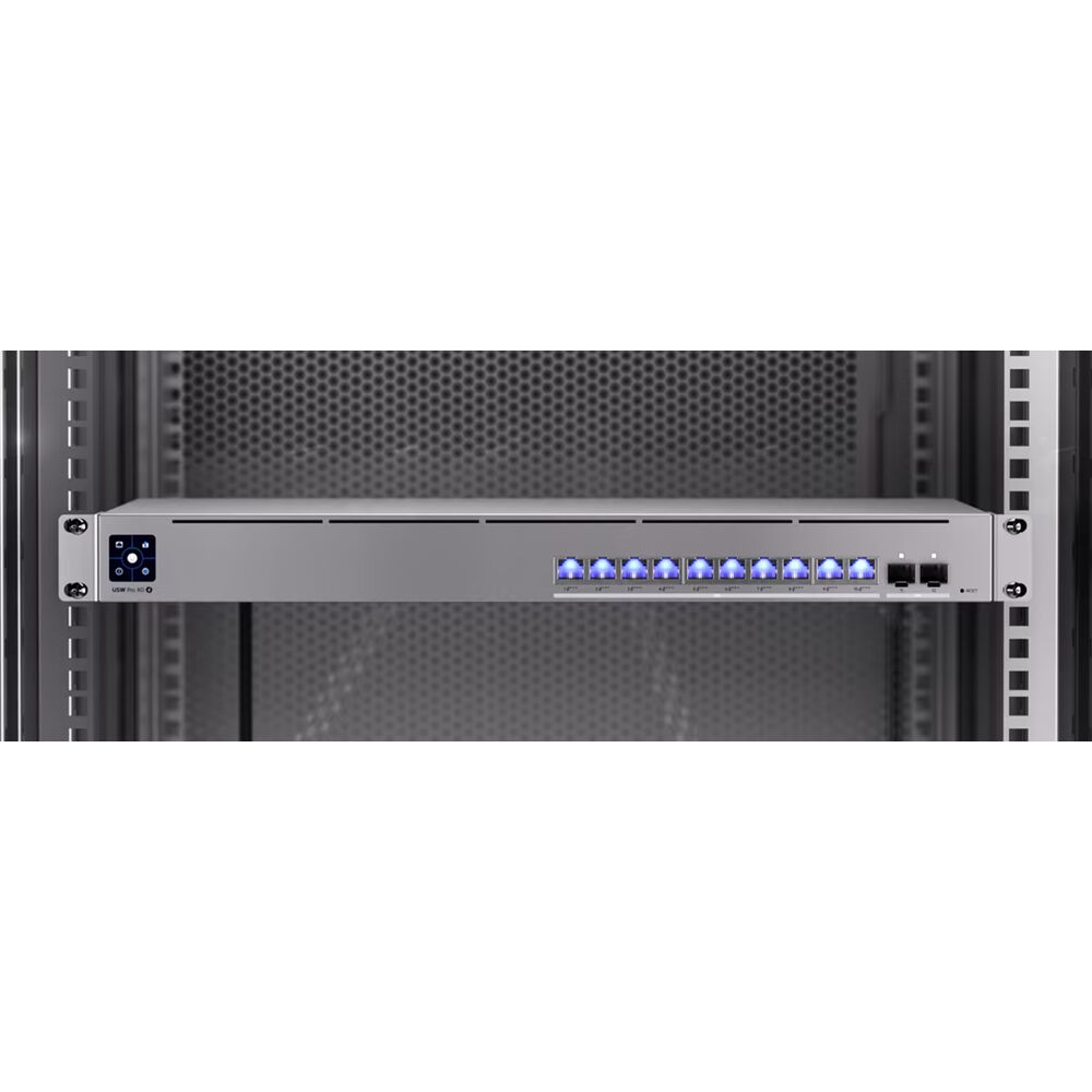 Ubiquiti Pro XG 10 PoE 1U Layer 3 switch with 10 10GbE PoE++ ports and 2 SFP+ uplinks — view 12