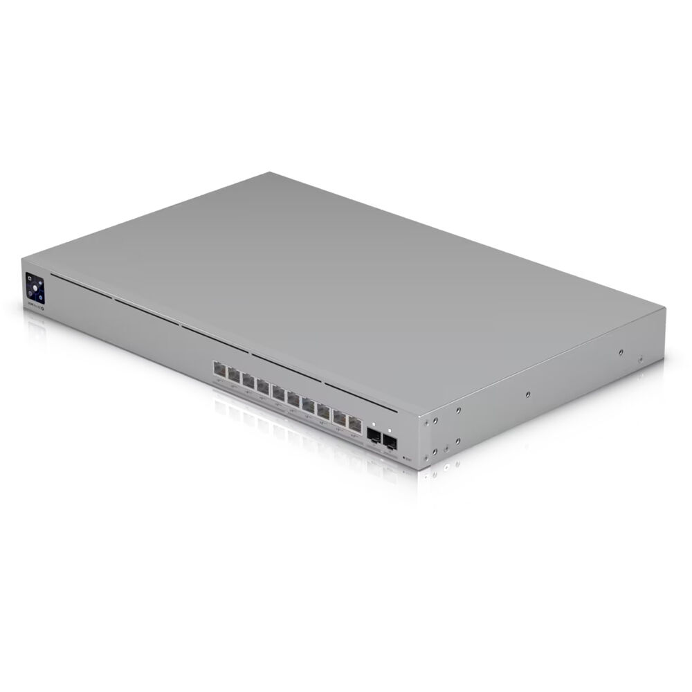 Ubiquiti Pro XG 10 PoE 1U Layer 3 switch with 10 10GbE PoE++ ports and 2 SFP+ uplinks — view 3