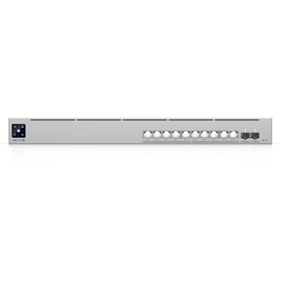 Ubiquiti Pro XG 10 PoE 1U Layer 3 switch with 10 10GbE PoE++ ports and 2 SFP+ uplinks — view 4