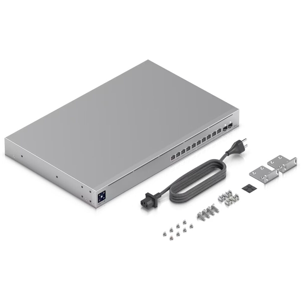 Ubiquiti Pro XG 10 PoE 1U Layer 3 switch with 10 10GbE PoE++ ports and 2 SFP+ uplinks — view 7
