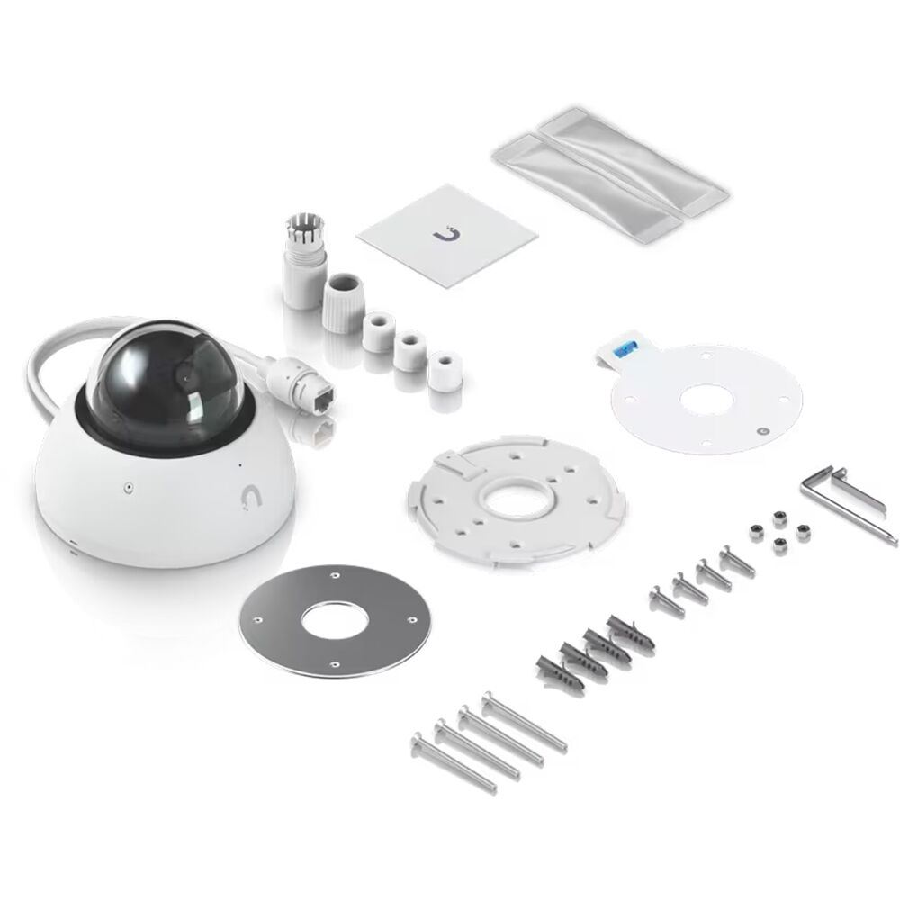 Ubiquiti UVC-AI-DOME-W 4 MP AI dome surveillance camera with IR night vision and IP66 vandal-resistant enclosure — view 3