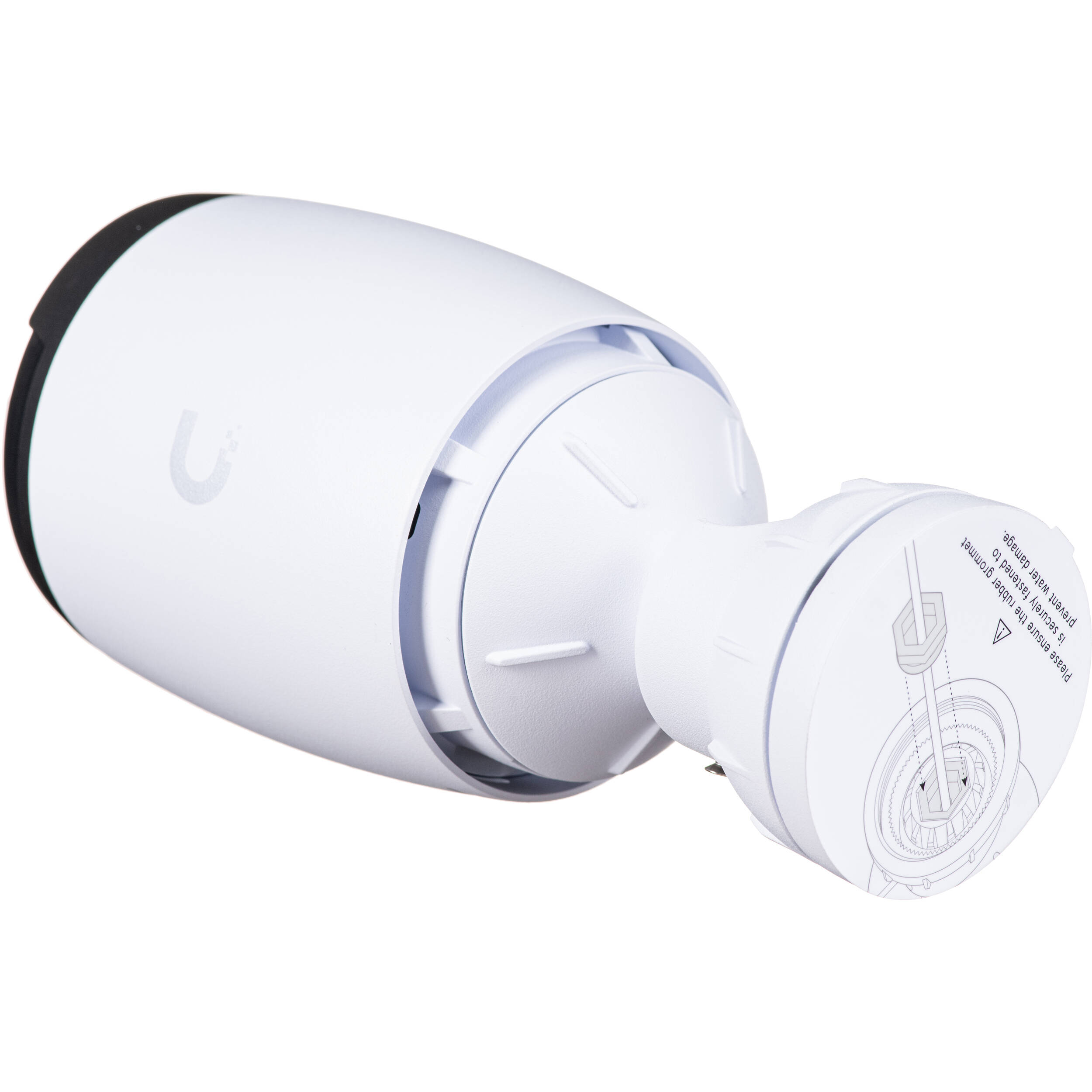Ubiquiti AI Professional White 4K PoE surveillance camera with 3x optical zoom for indoor and outdoor security monitoring — view 3