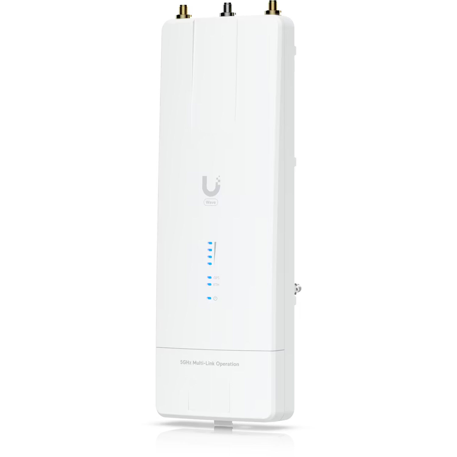 Ubiquiti Wave MLO5 outdoor Wi-Fi 7 access point with directional antenna and pole mount — view 3