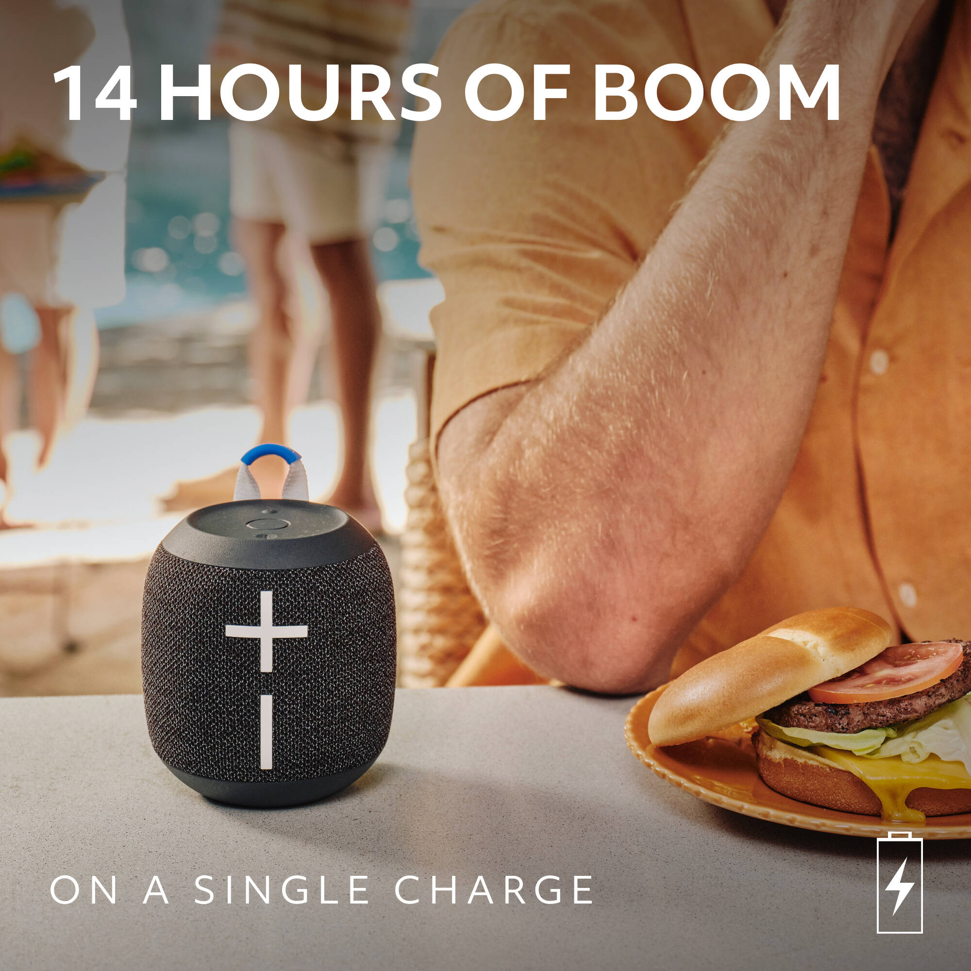 Ultimate Ears WONDERBOOM 4 portable Bluetooth speaker in black — view 4