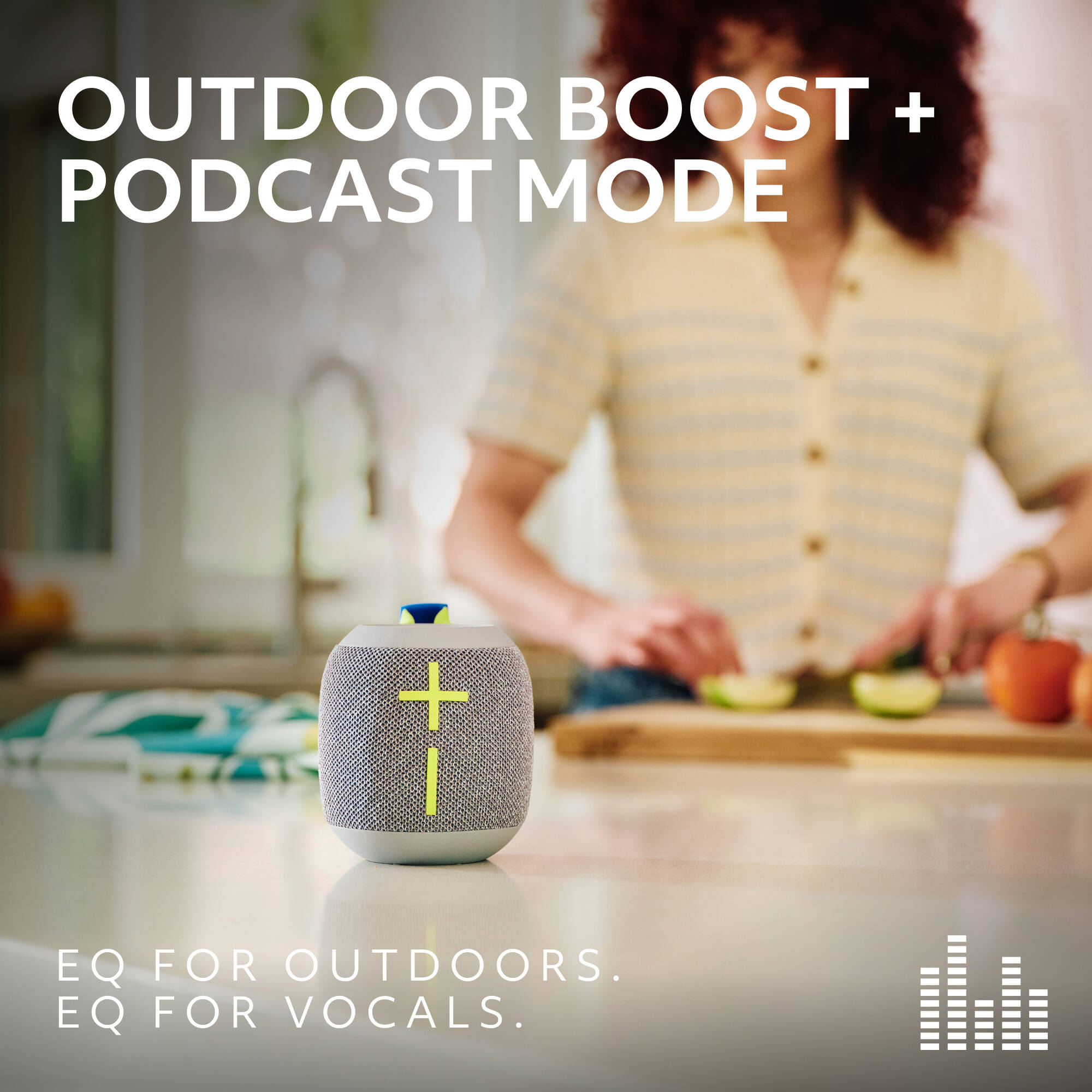 UE WONDERBOOM 4 portable Bluetooth speaker in Blue, compact small-footprint design — view 3