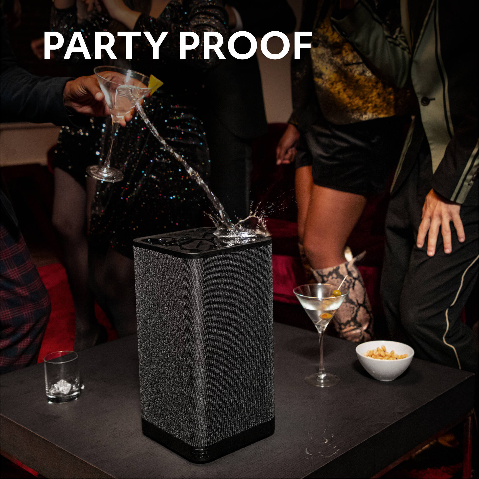 Ultimate Ears HYPERBOOM portable Bluetooth speaker in black with big bass and IPX4 water resistance — view 5