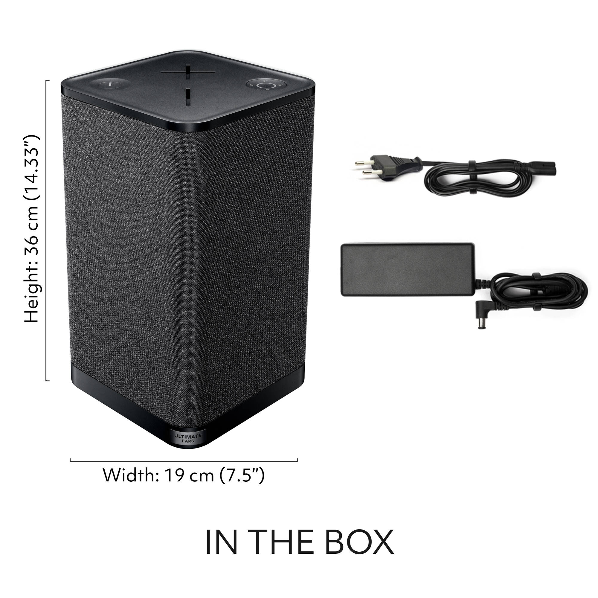 Ultimate Ears HYPERBOOM portable Bluetooth speaker in black with big bass and IPX4 water resistance — view 7