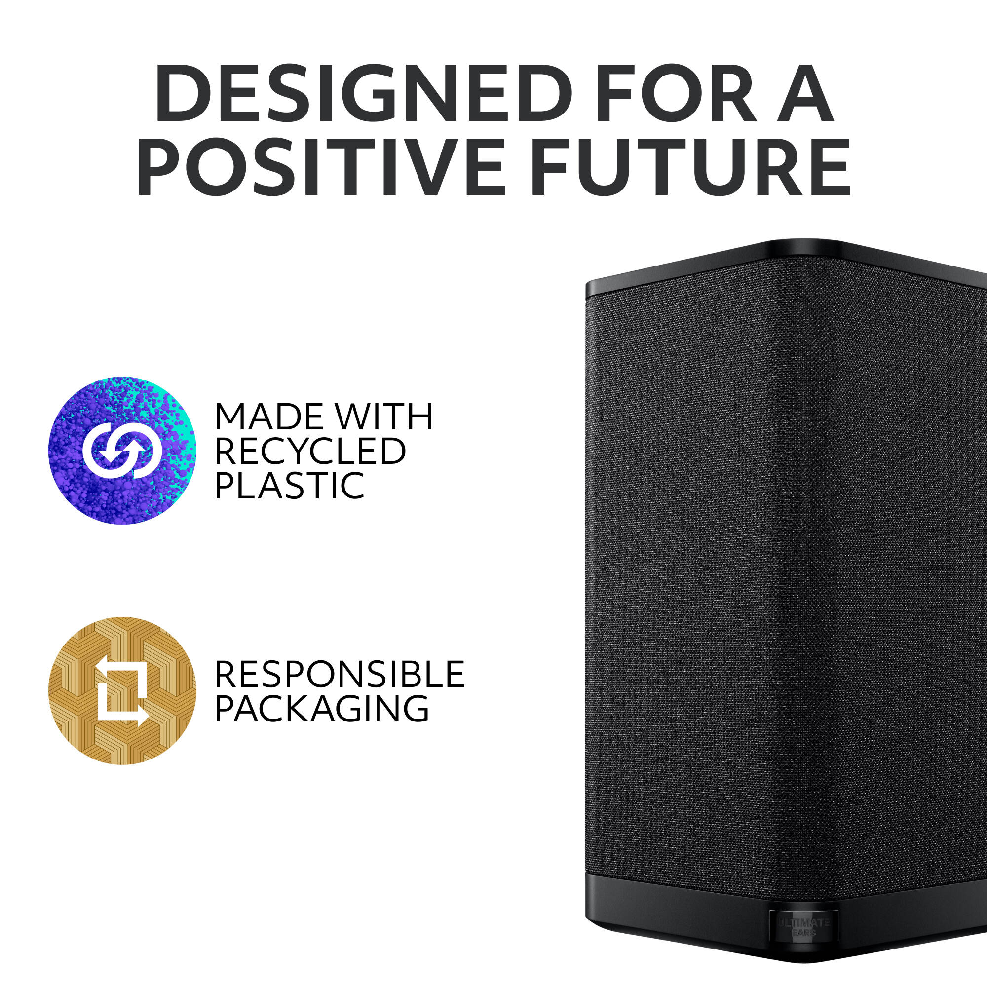 Ultimate Ears HYPERBOOM portable Bluetooth speaker in black with big bass and IPX4 water resistance — view 8