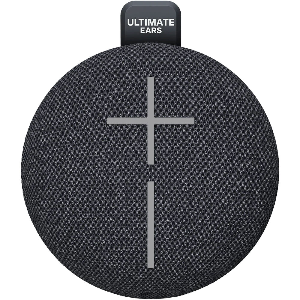 UE Mini Roll Black compact portable speaker with hookable strap — view 2