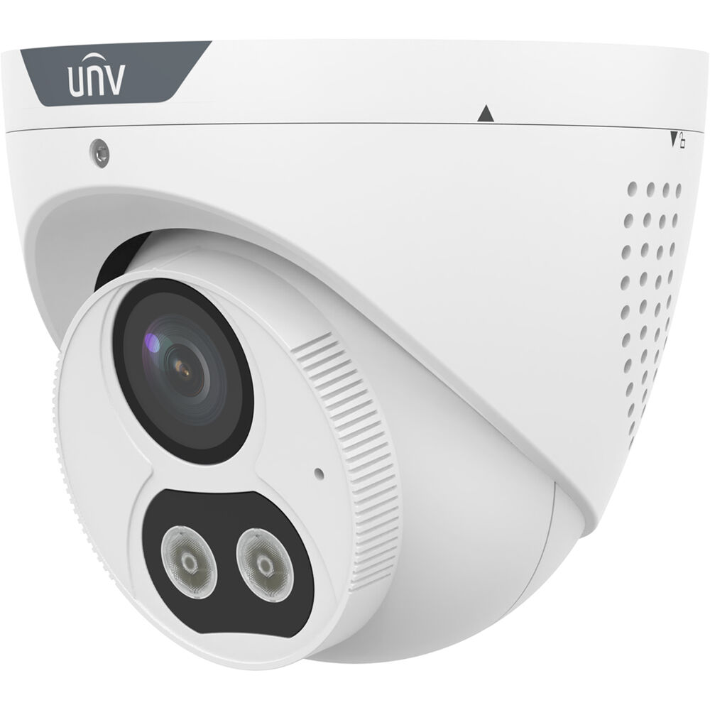 UNV 4MP DUAL LIGHT FIXED TURRET, 2.8MM, BUILT-IN MIC & SPEAKER — view 3