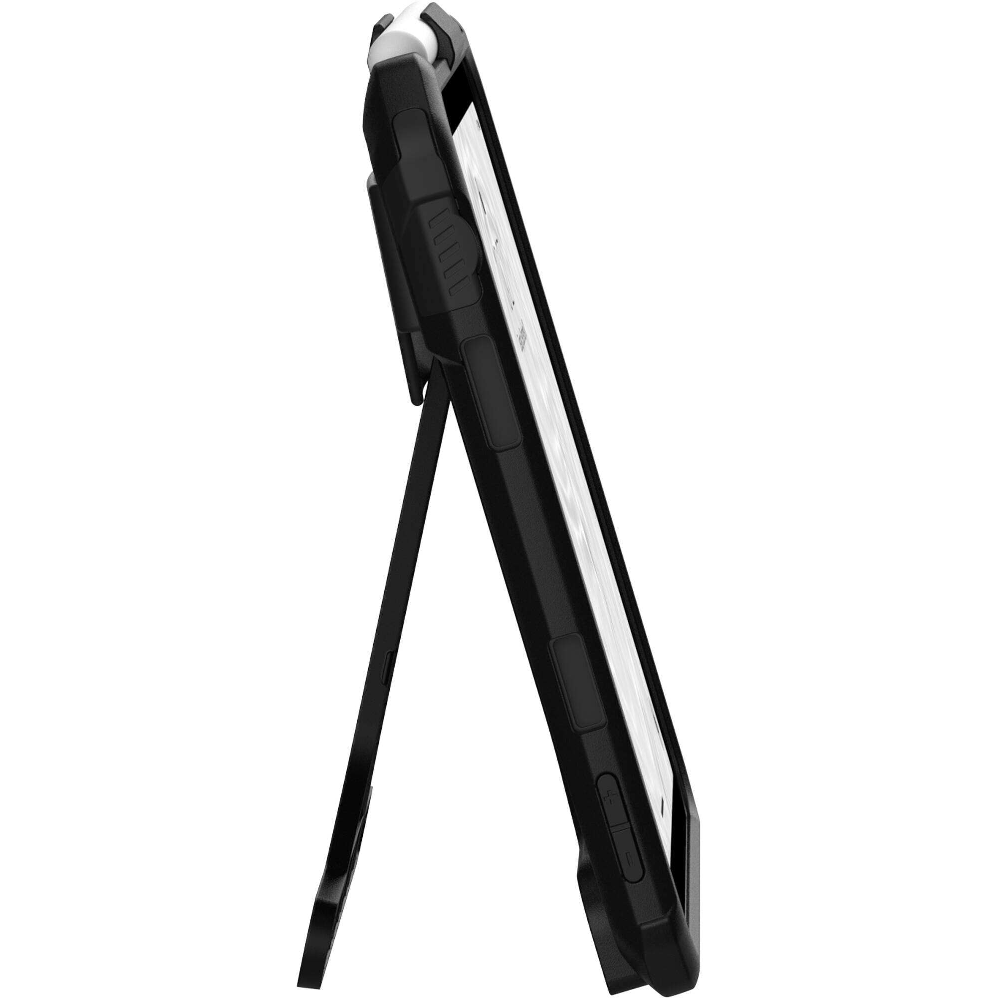 Black UAG Scout case for Apple iPad mini 6th and 7th generation with hand strap and kickstand — view 9