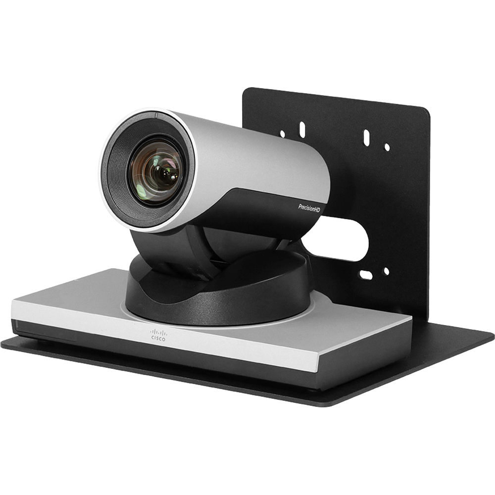Thin-profile white wall mount for RoboSHOT camera installation — view 2