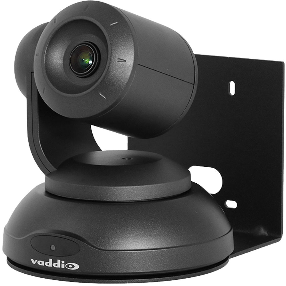 Thin-profile black conference wall mount kit for a clean display installation — view 2