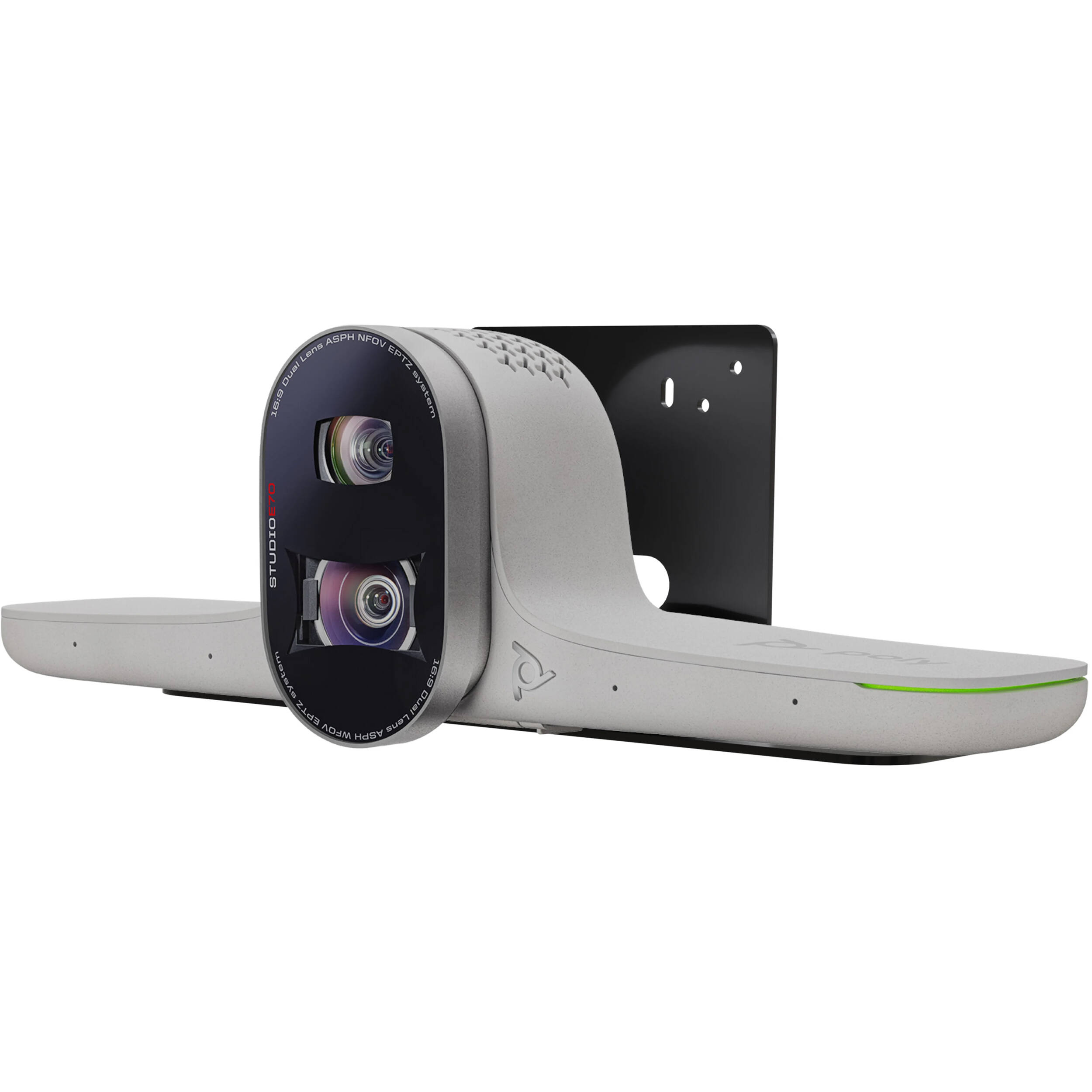 Vaddio Poly Studio E70 thin-profile wall mount bracket with VESA and leveling slots — view 3