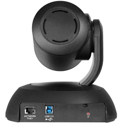 Black Vaddio RoboSHOT 30EM PTZ camera with 30x optical zoom for enterprise meeting rooms — view 2
