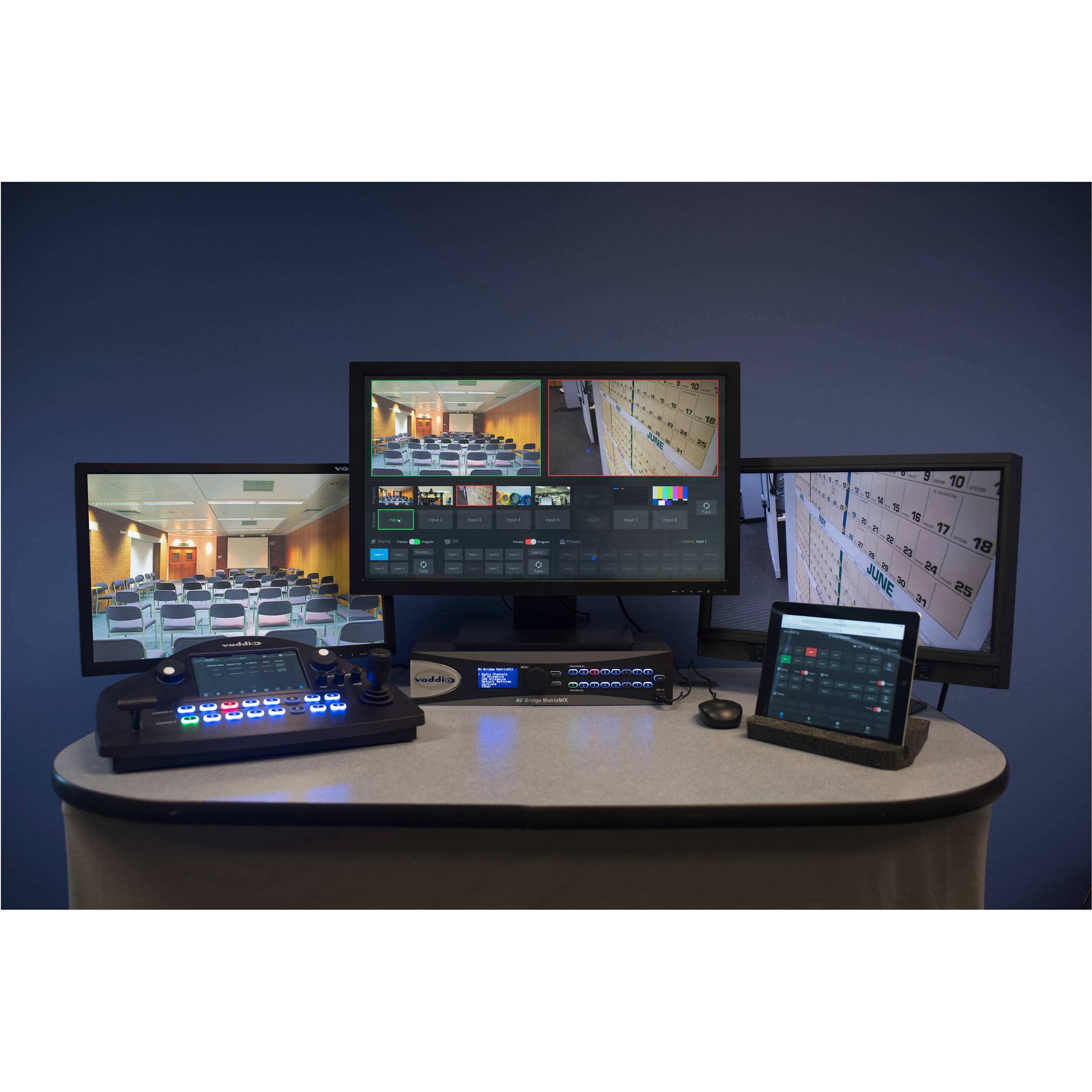 Vaddio AV Bridge MatrixMIX Switcher rack-mountable AV appliance for switching, camera control, streaming, and graphics mixing — view 4