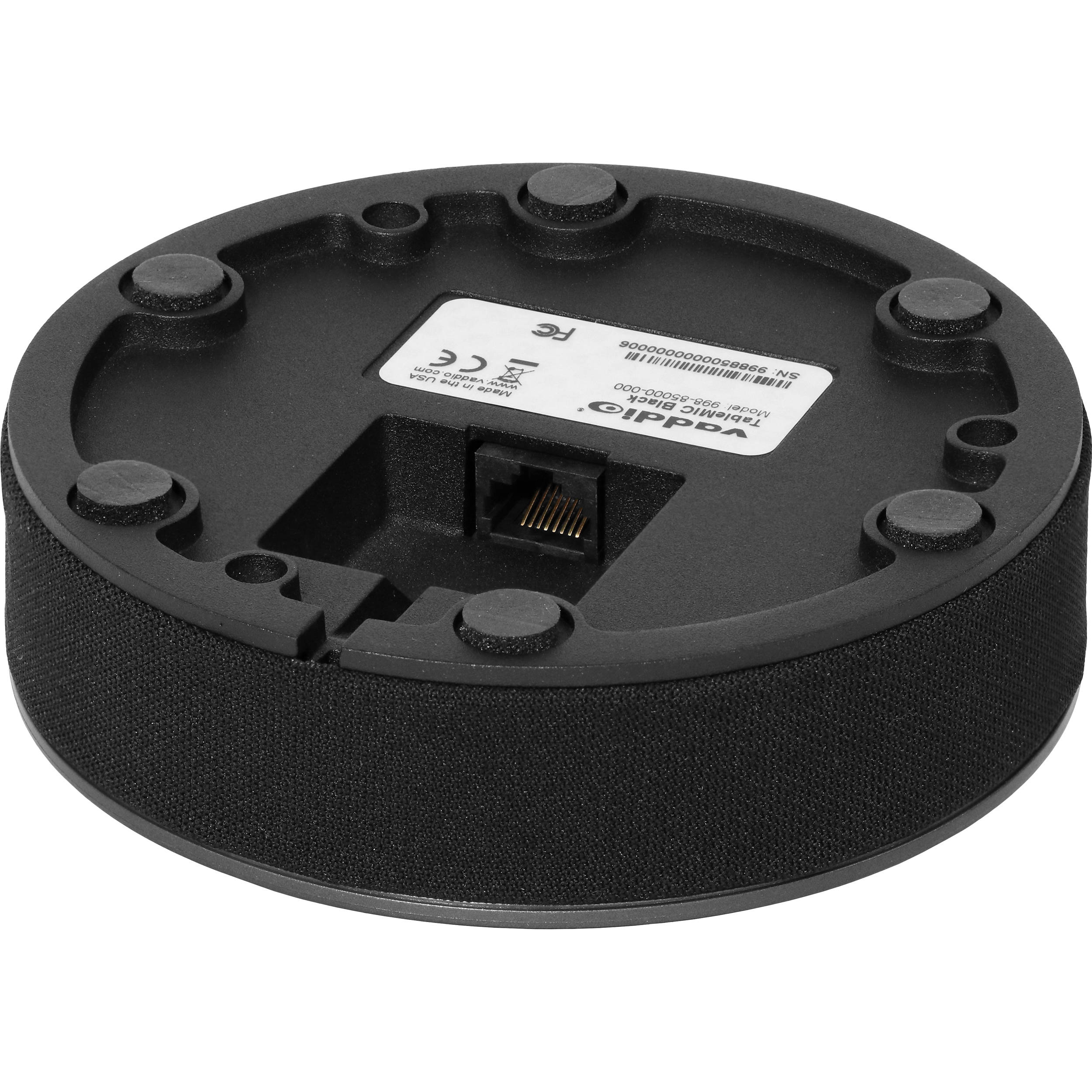 Vaddio TableMIC black tabletop boundary microphone for conference rooms — view 3