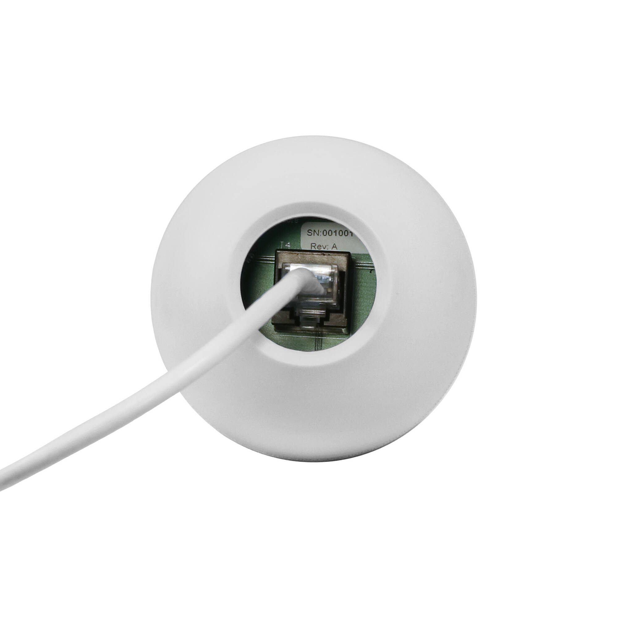 Vaddio EasyIP CeilingMIC D white ceiling-mounted microphone for conference rooms — view 2
