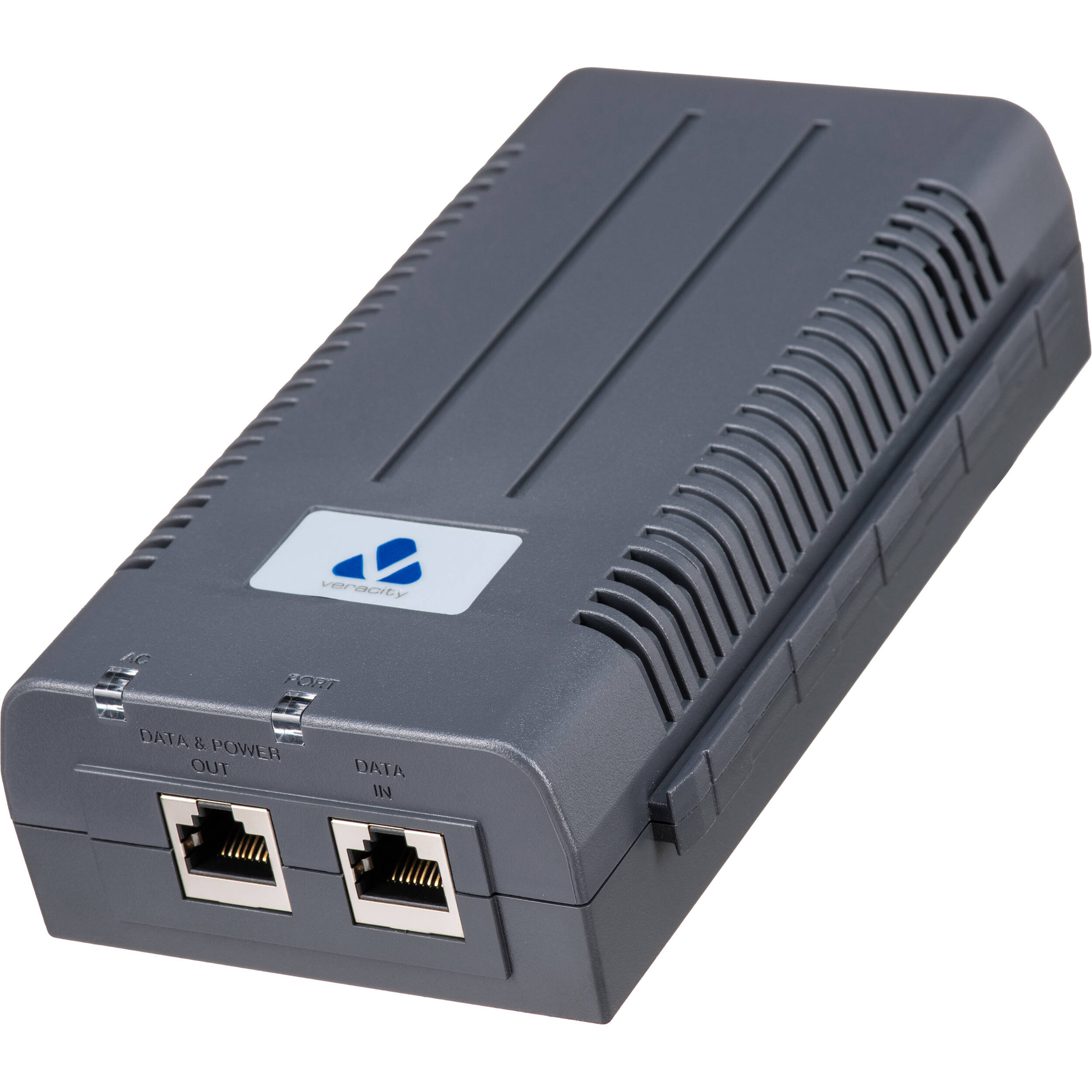 Veracity Outsource 90 90W Hi-PoE 802.3bt midspan injector for Ethernet power delivery — view 2