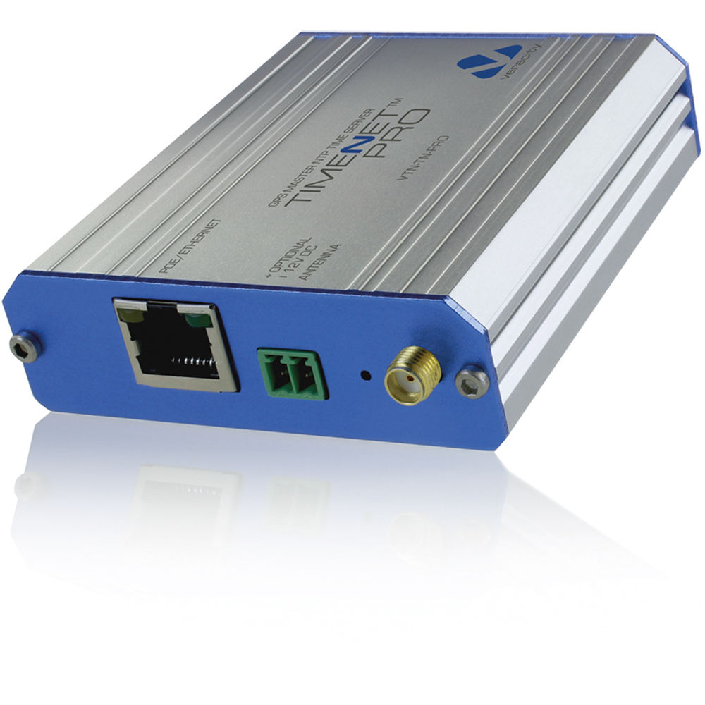 Veracity TIMENET PRO PoE-powered NTP master time server with included antenna — view 2