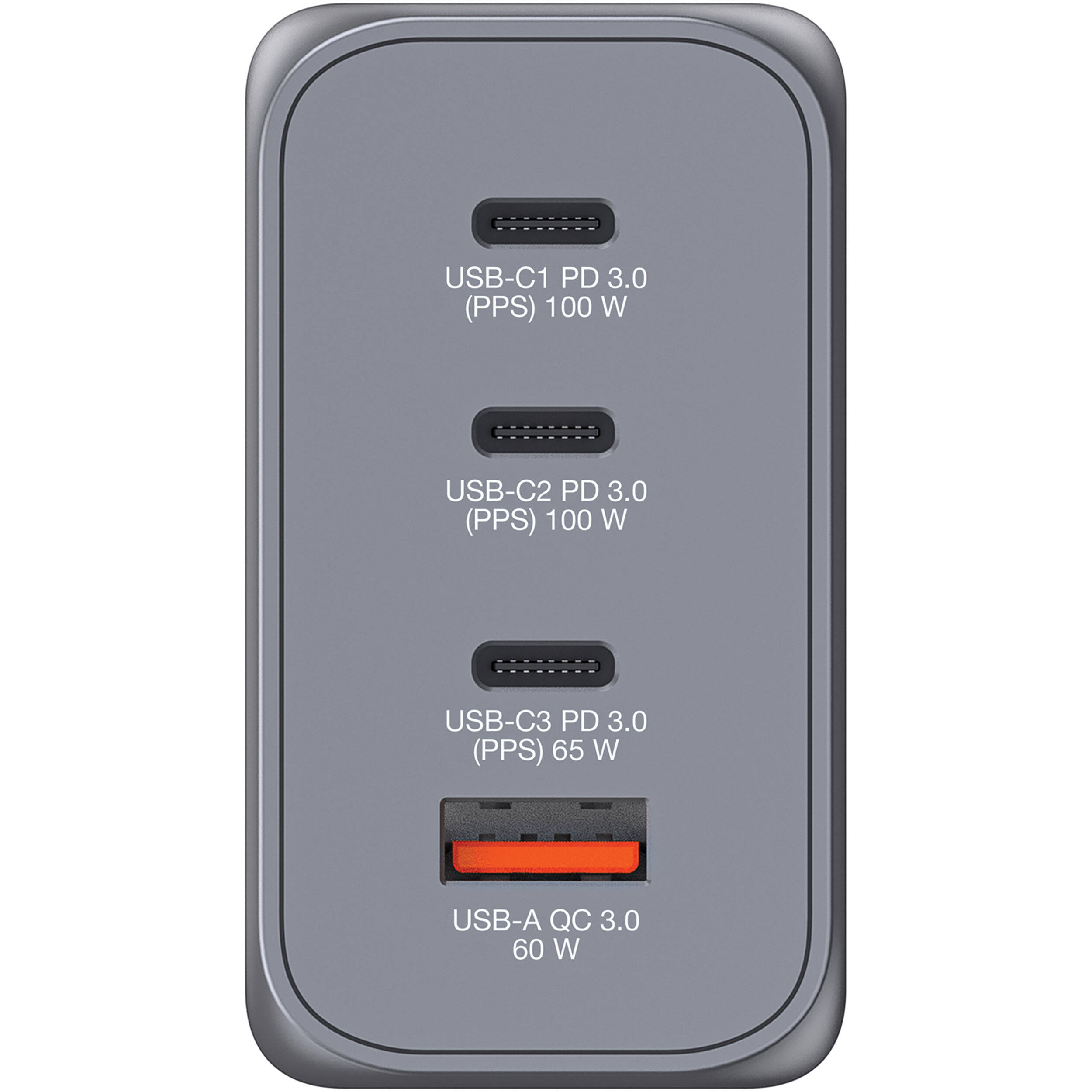 Verbatim 200W 4-port GaN wall charger for multi-device charging — view 2