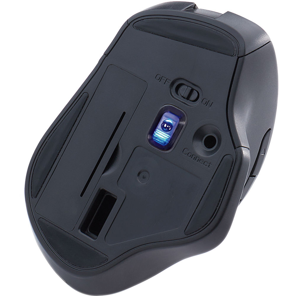 Verbatim Wireless Blue LED Silent Ergo Dark Teal Mouse on white background — view 3