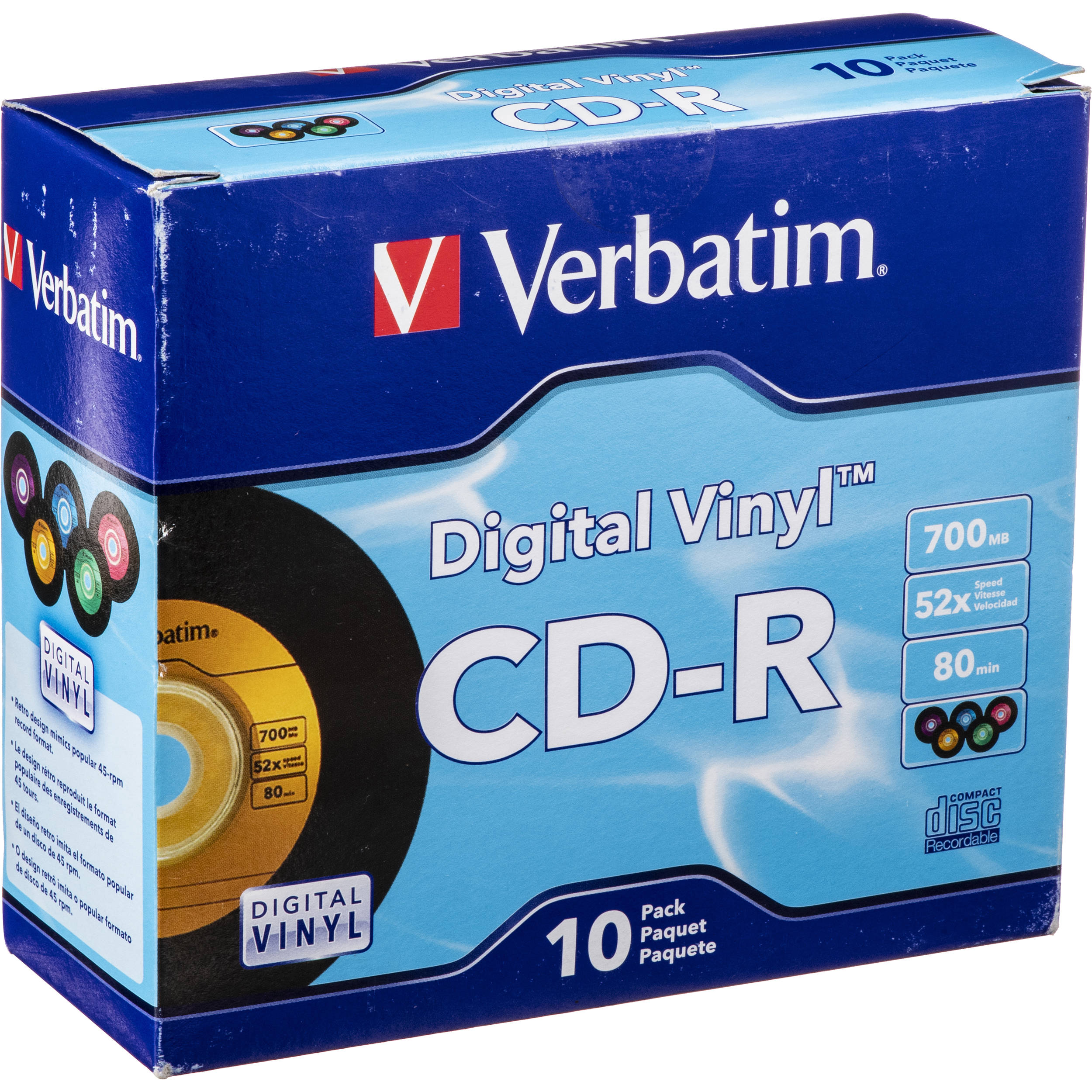 Cd-R 80min 700mb Digital Vinyl 10pk Jew