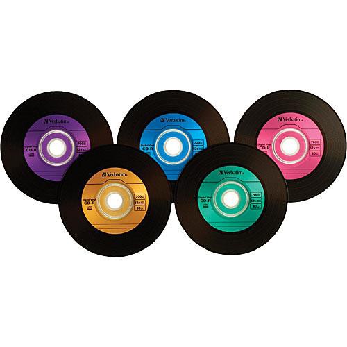 Verbatim Digital Vinyl CD-R 10-pack 700 MB discs in jewel case packaging — view 2