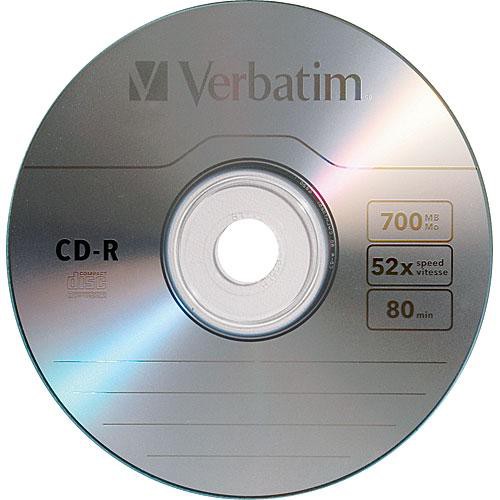 VERBATIM CD-R 700MB 52X WITH BRANDED SURFACE-100PK SPINDLE — view 2