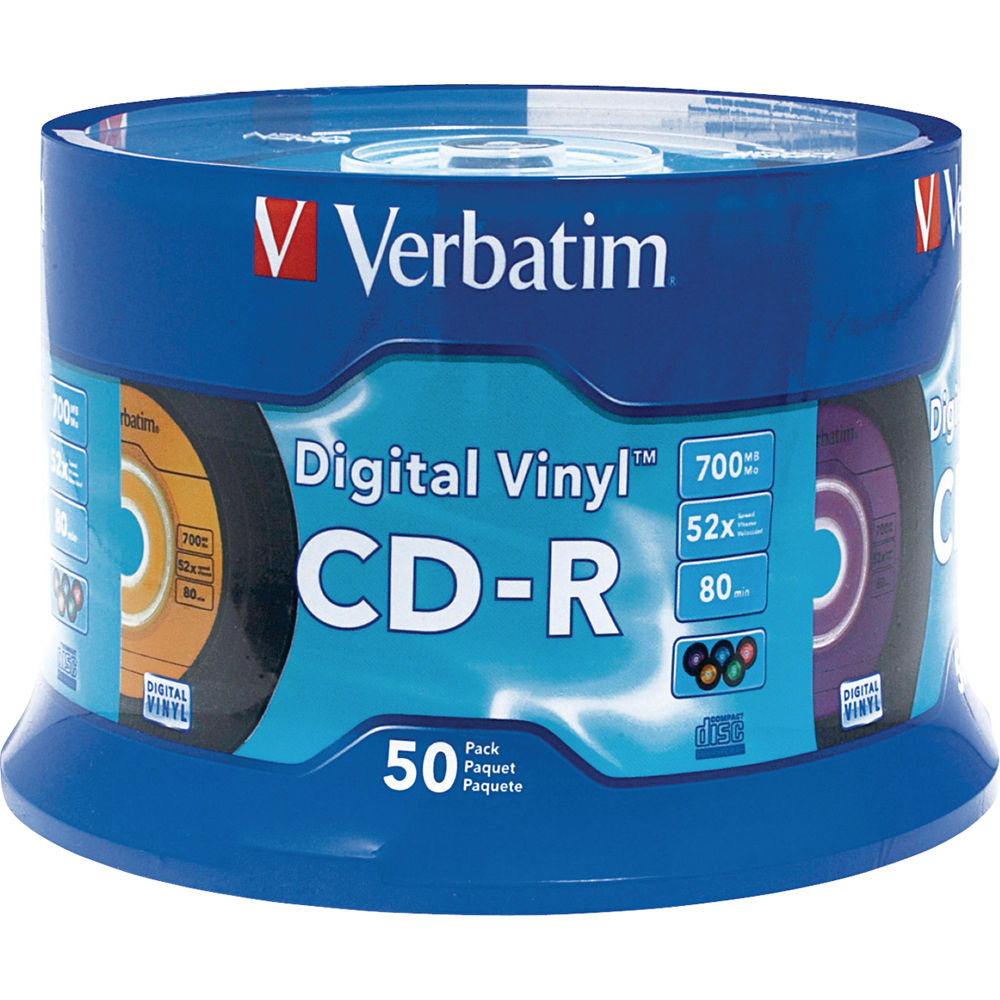 50pk Cd-R 80min 700mb Digital Vinyl Spi