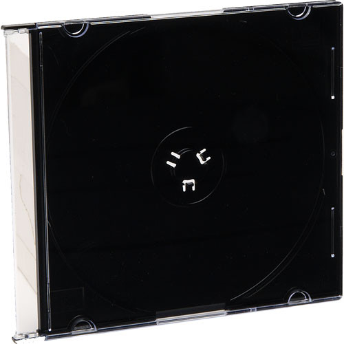 Storage Case, Cd/Dvd, Slimline, Blacktray, 200pk