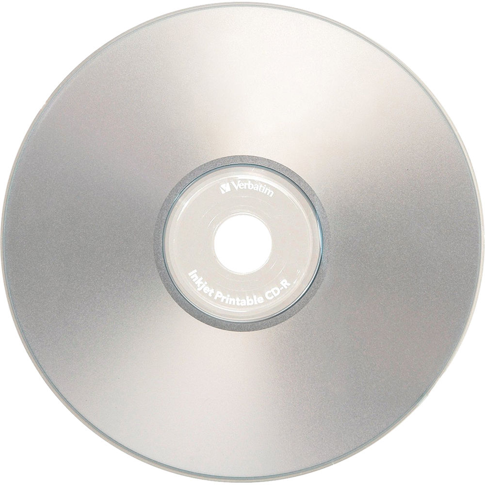 VERBATIM CD-R 700MB 52X SILVER INKJET PRINTABLE - 50PK SPINDLE - UP TO 80 MINUTE — view 2