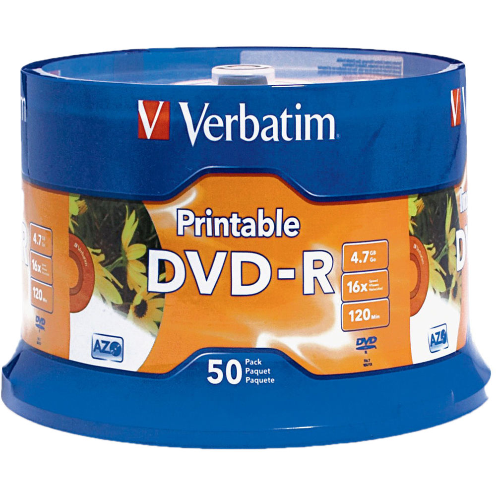 4.7gb 16x White Inkjet Printable 50pk
