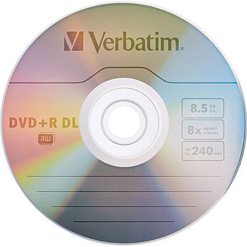 VERBATIM CORPORATION 5PK DVD+R DL 8X 8.5GB BRANDED JEWEL CASE — view 2