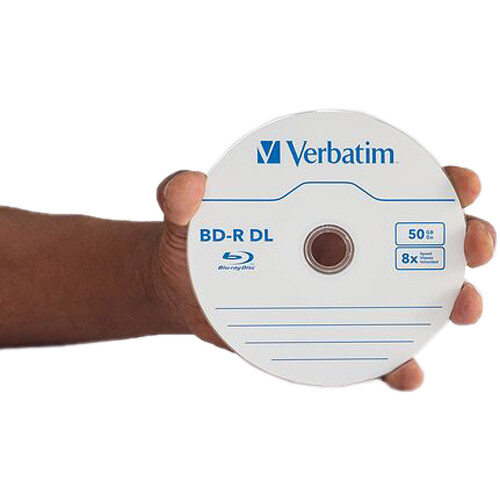 BD-R DL 50GB 8X, VERBATIM, 10PK SPINDLE BOX PEG HANGER — view 3