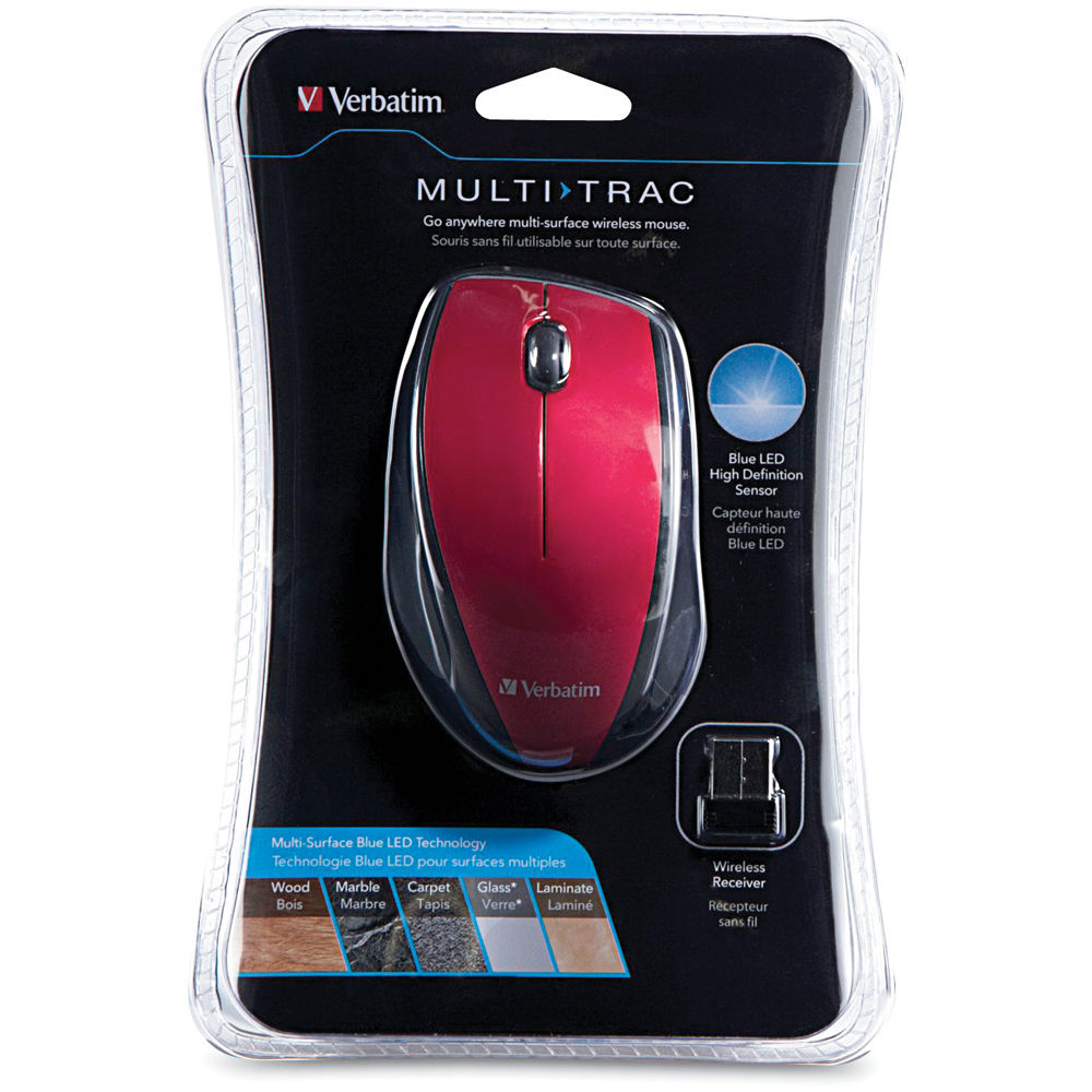 Verbatim Wireless Multi‑Trac LED Optical Mouse — compact wireless mouse with LED optical tracking — view 4