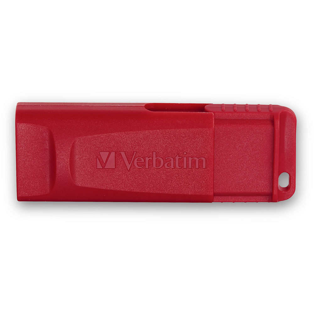 Red Verbatim 128GB STORENGO USB flash drive, model 98525 — view 7