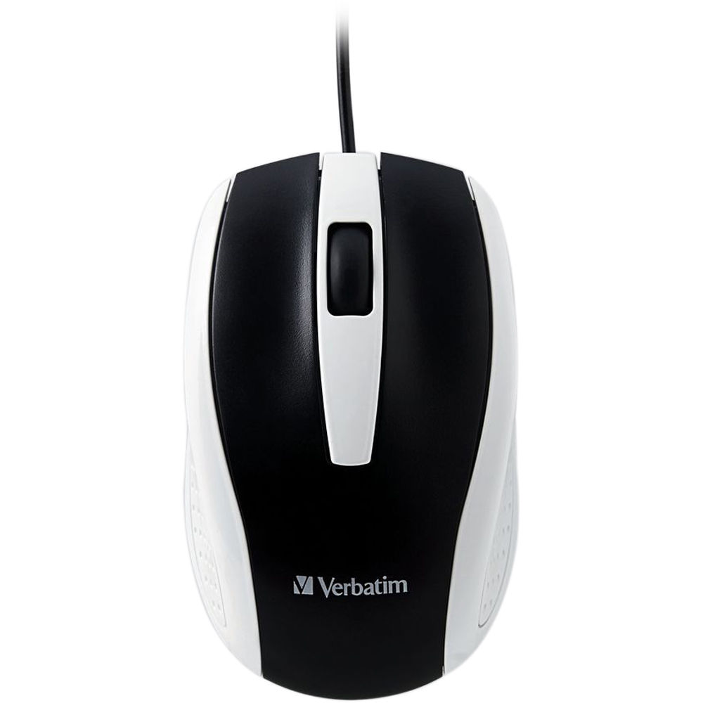 CORDED NOTEBOOK OPTICAL MOUSE-WHITE — view 3